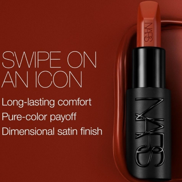 ๐นHP๐นNWT NARS EXPLICIT LONG LASTING SATIN LIPSTICK EXHIBITION 851 - Picture 6 of 16